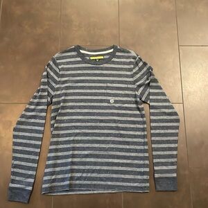 Prince & Fox long sleeve strip shirt size S